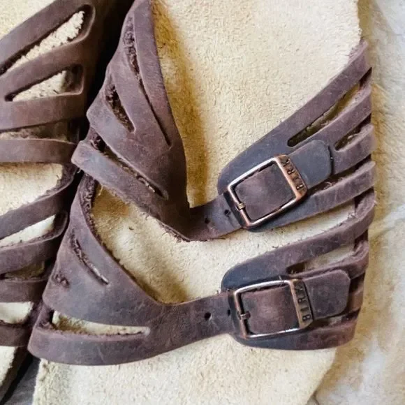Birkenstock Brown Granada Mocha Strappy Sandals SZ 7-7.5 - Picture 6 of 14